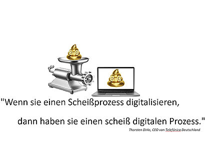 Digitale Prozesse Wenn Sie einen Scheißprozess digitalisieren, dann haben Sie einen scheiß digitalen Prozess