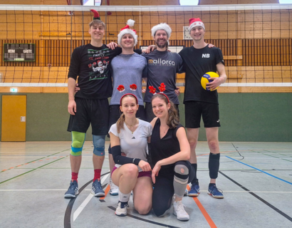 Teamfoto Weihnachtsvolleyball-Turnier