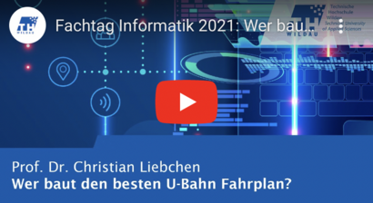 Video-Screenshot Wer baut den besten UBahn Fahrplan? beim Fachtag Informatik 2021