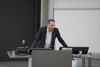 Prof. Stefan Kubica bei seinem Vortrag auf dem Wildauer Verwaltungstag