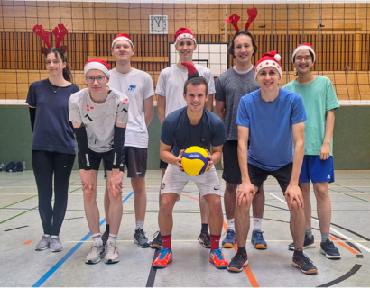 Teamfoto Weihnachtsvolleyball-Turnier