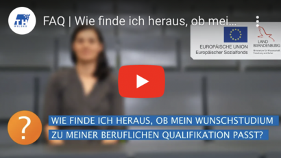 Wie finde ich heraus, ob mein Wunschstudium zu meiner beruflichen Qualifikation passt?