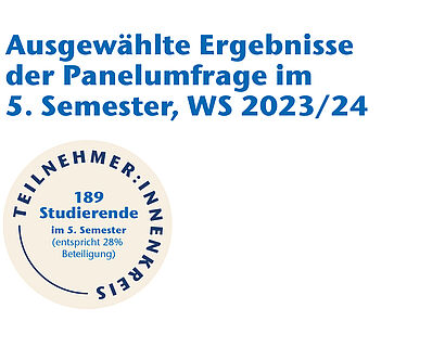 Titelfolie Panelbefragung der 5. Semester 2023/24