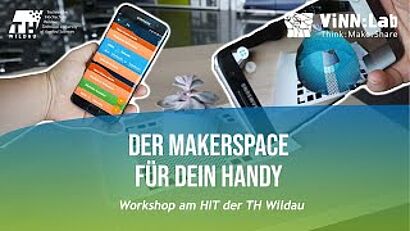 Grafik für ViNN:Lab Workshop, Thema Makerspace fürs Handy