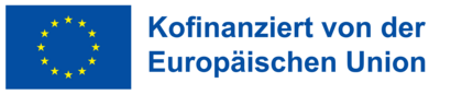 DE Kofinanziert von der Europaeischen Union POS EU-Logo mit dem Schriftzug „Kofinanziert von der Europäischen Union“