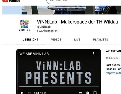 ViNN Lab YouTube Webseite