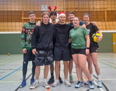 Teamfoto Weihnachtsvolleyball-Turnier