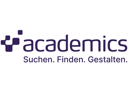 Logo des Dienstes Academics mit dem Claim "Suchen, Finden, Gestalten".