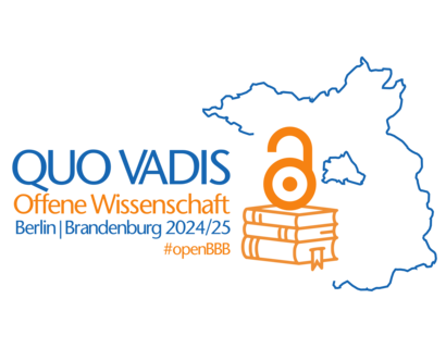 Logo zur Veranstaltungsreihe "Quo vadis offene Wissenschaft in Berlin und Brandenburg 2024/25"