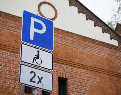 Parkplatz Schild Behindertenparkplatz